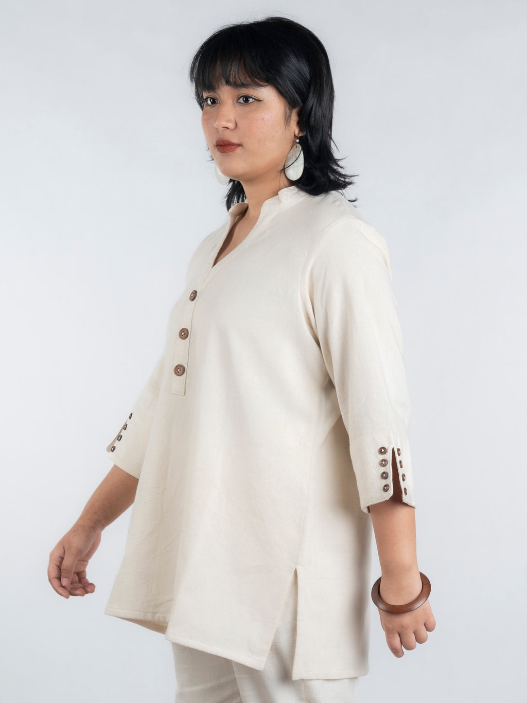 Classic  Handspun and Handwoven Kora Kurta