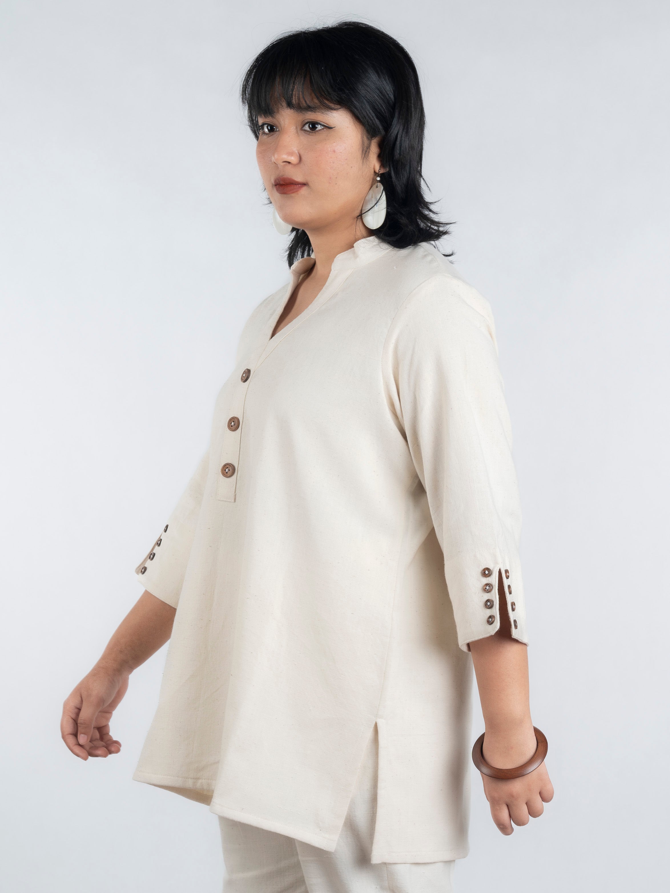 Classic  Handspun and Handwoven Kora Kurta