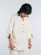 Classic  Handspun and Handwoven Kora Kurta