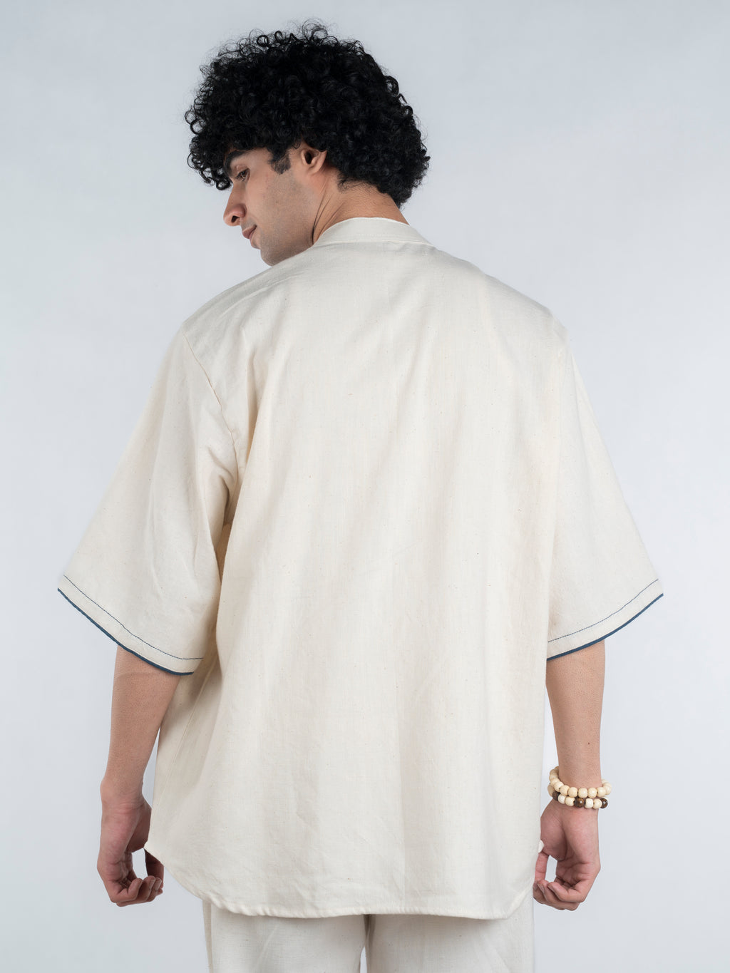Blue Twin Handspun and Handwoven Kora Shirt