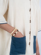 Blue Twin Handspun and Handwoven Kora Shirt