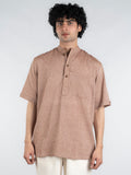 Clay Line Handloom Kurta