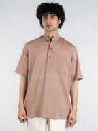 Clay Line Handloom Kurta