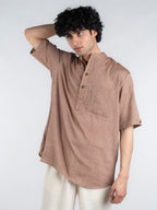 Clay Line Handloom Kurta