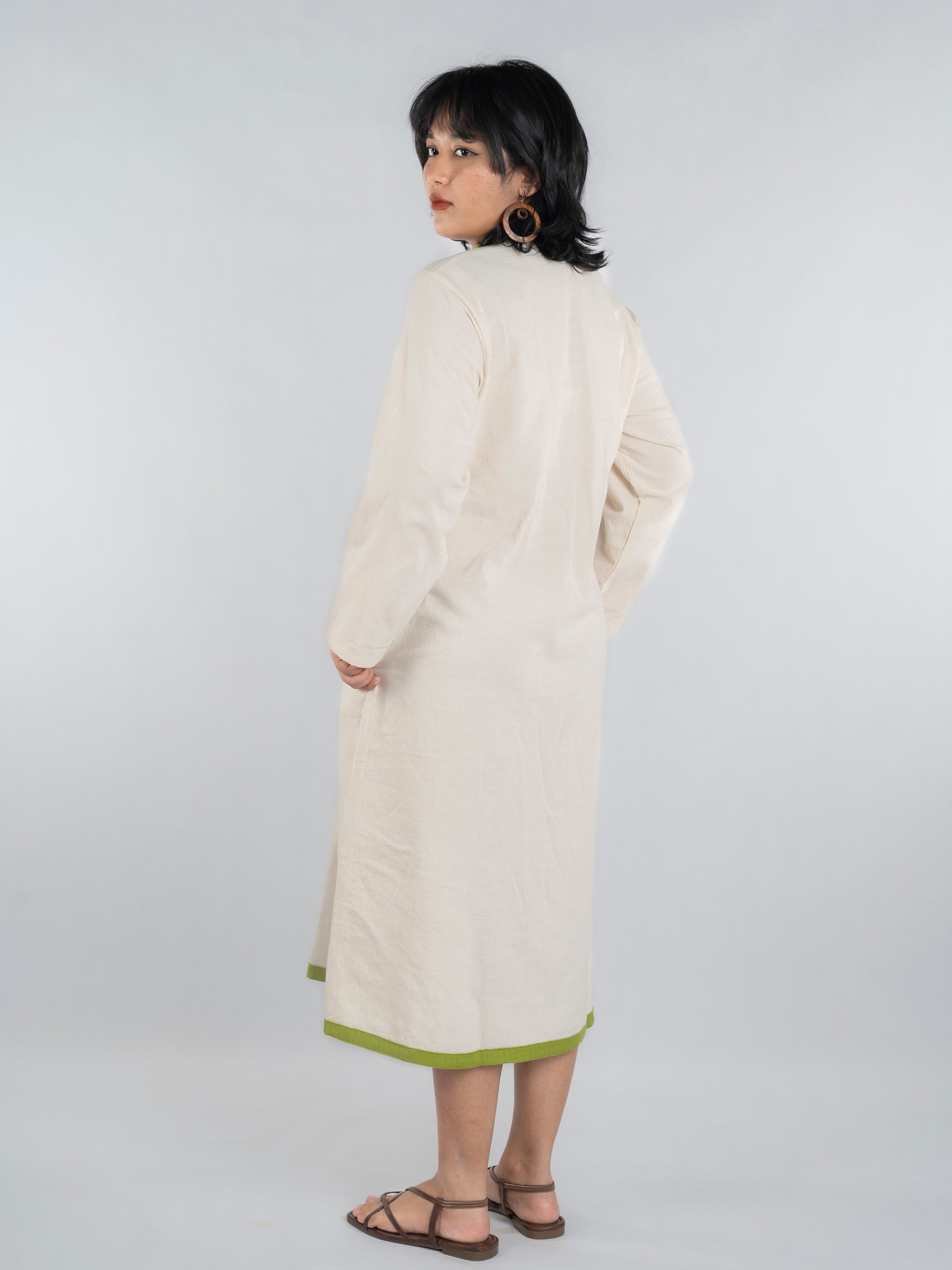 Green Trail Handspun and Handwoven Kora Dress