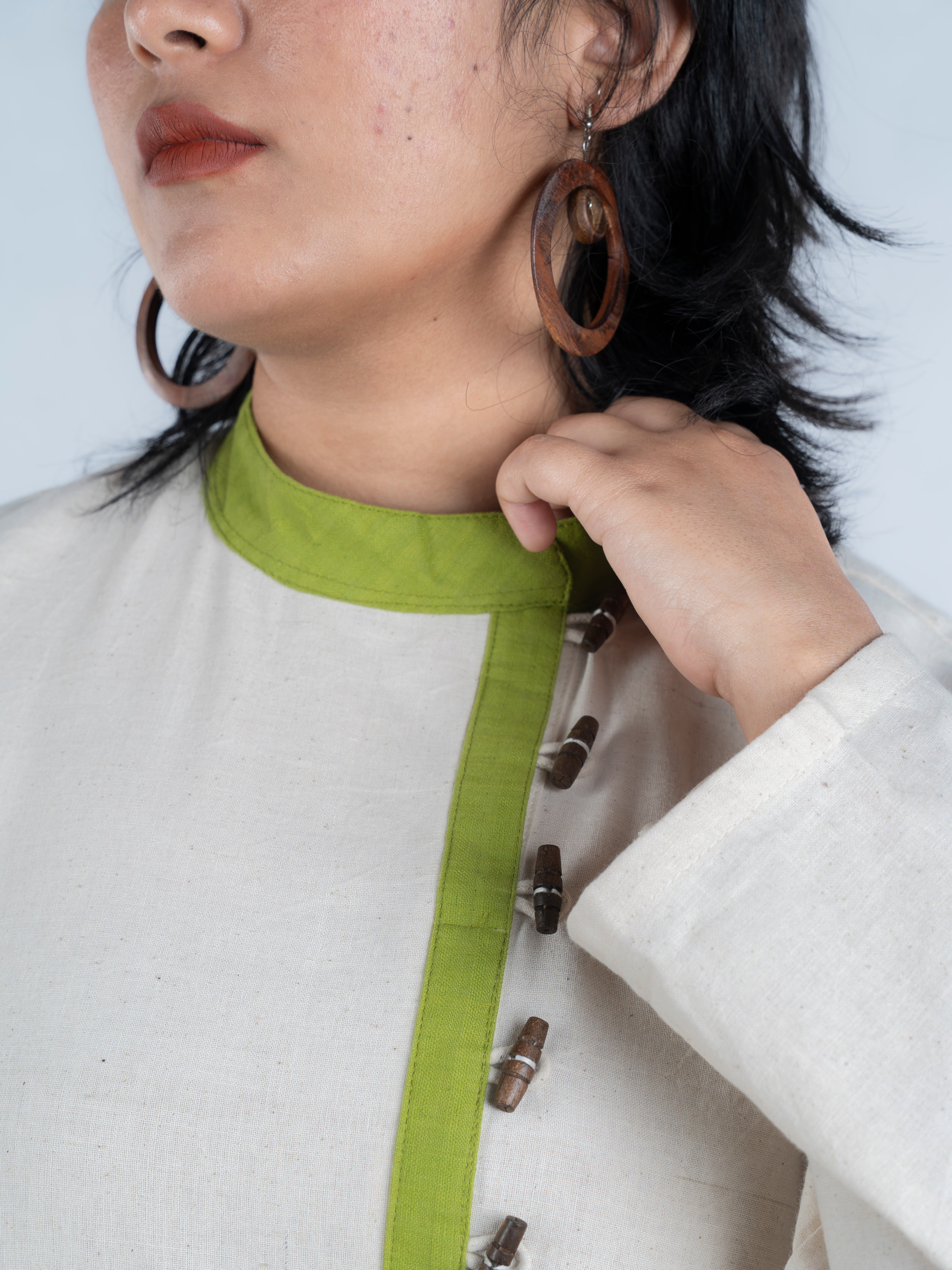 Green Trail Handspun and Handwoven Kora Dress