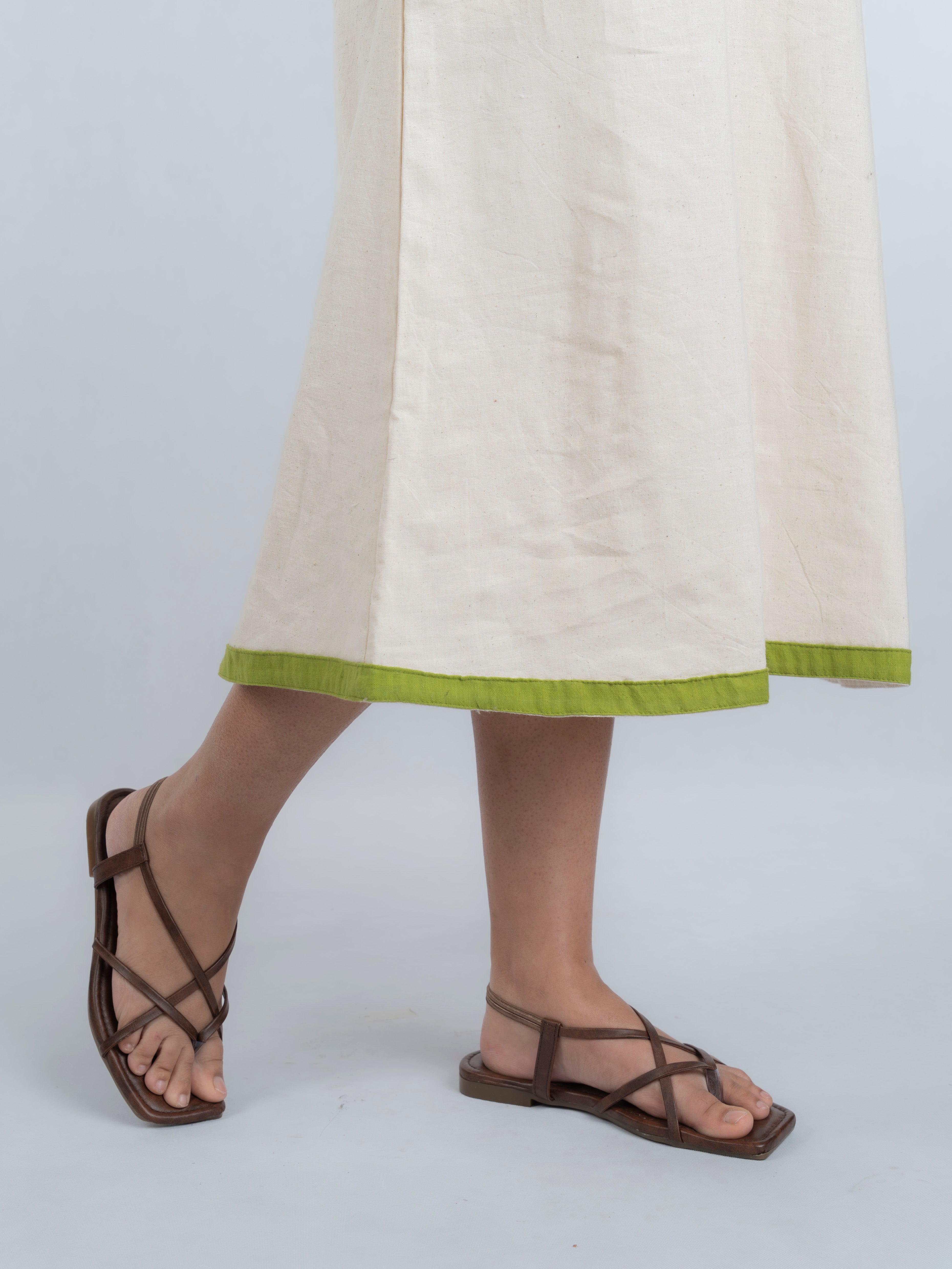 Green Trail Handspun and Handwoven Kora Dress