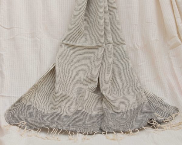 Handloom cotton scarf handmade handwoven in India