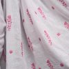 handlooom sari with Lucknowi chikankari embroidery handmade pink white natural