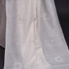 handlooom sari with Lucknowi chikankari embroidery handmade white jaal natural