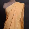 handlooom sari with Lucknowi chikankari embroidery handmade yellow saree